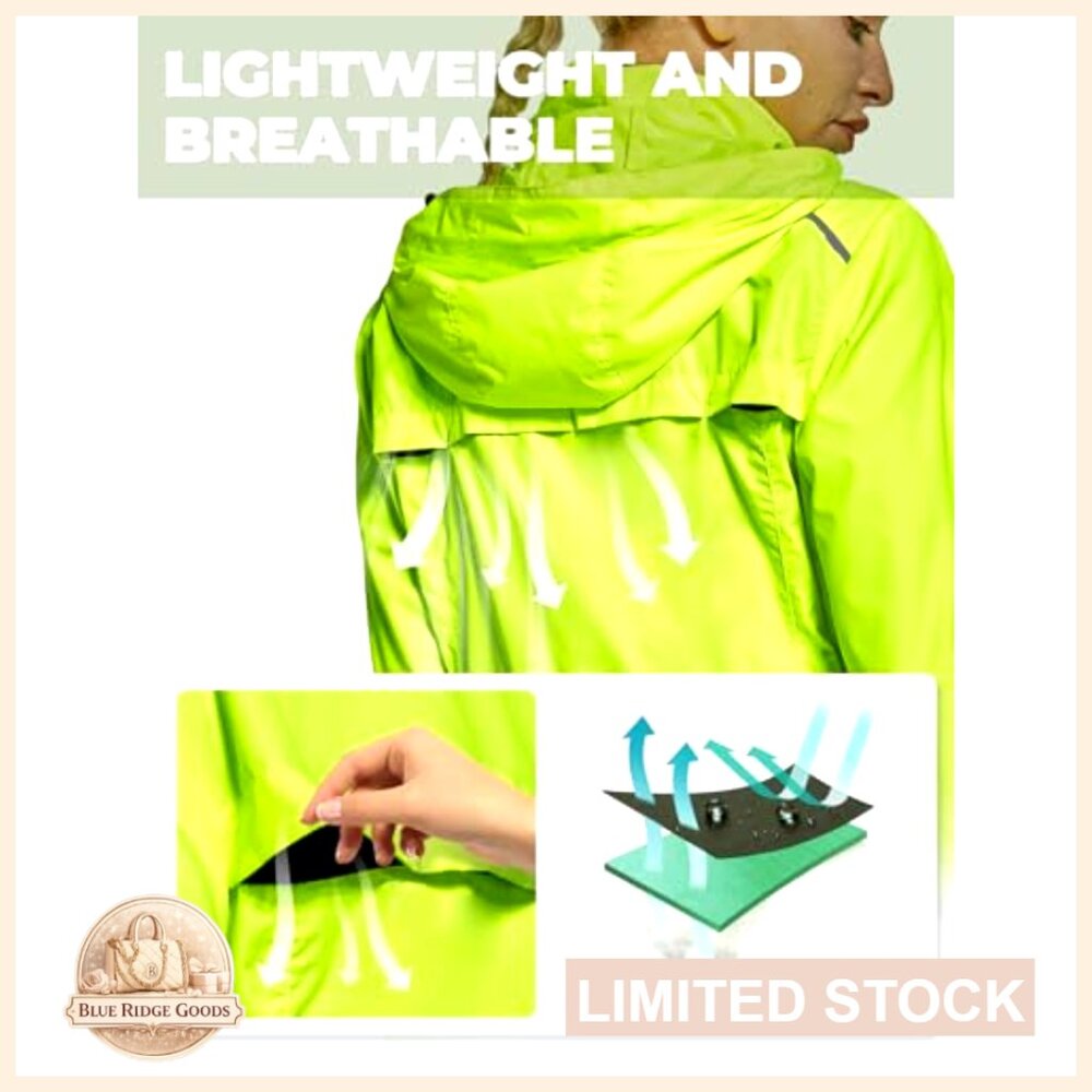 Lightweight Windproof Running Jacket Reflective H… - image 6